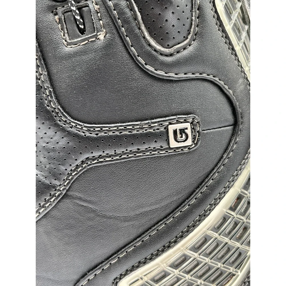 Burton Driver X Snowboard Boots Mens 9 Black Gray Traditional Lace UP Winter